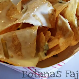 Chips with queso blanco