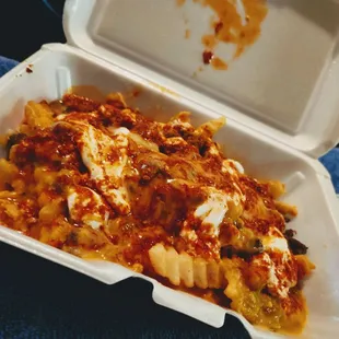 Papas carne asada