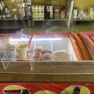 Ice cream and cold bananas paletas