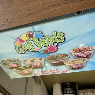 Cool beads chocolate rainbow banana mint chocolate or cookie dough
