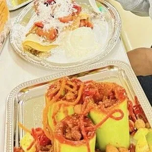 Pepihuates, crepas,elote