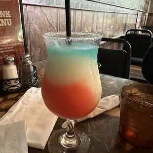 Rainbow margarita