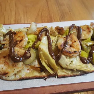 Grilled Shrimp Flatbread