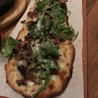 Mushroom and Bacon Flatbread