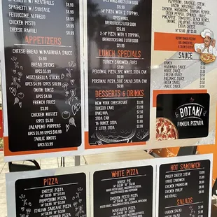 menus and prices