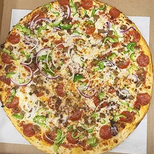 pizza, food