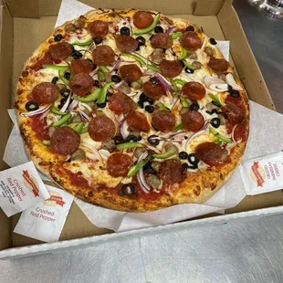 pizza, food