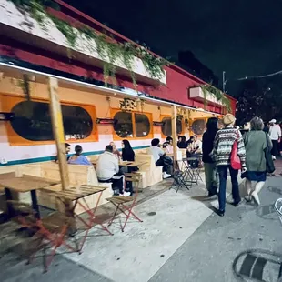 Outside seating