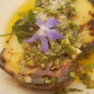 Japanese sweet potato with chimichury.