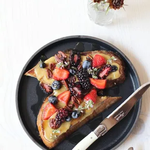 Maple Tahini Toast