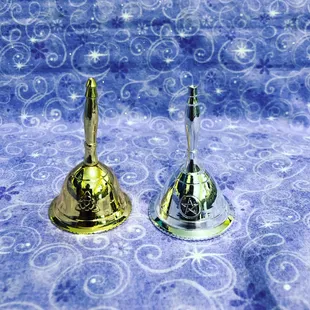 Silver and gold mini bell