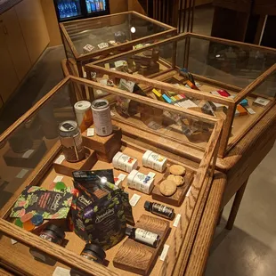 Product displays.