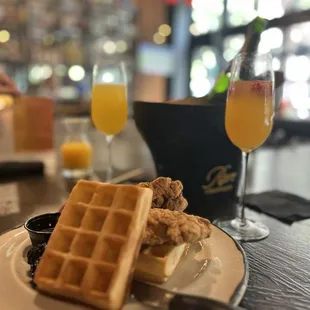 Fried chicken and waffles!