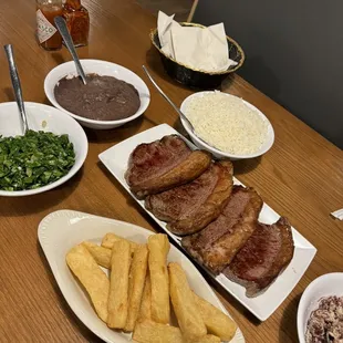 a table of food