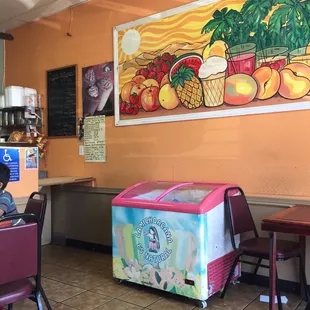 the interior of a restaurant