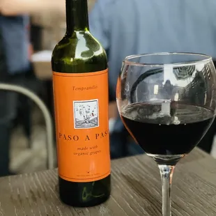 Our delicious bottle of Tempranillo