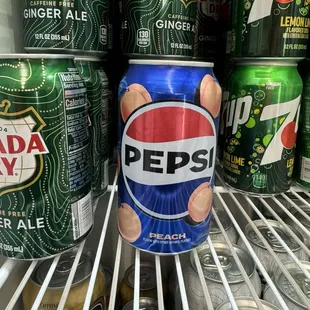 Peach Pepsi. It&apos;s not my cup of tea. I tried do you don&apos;t have to.