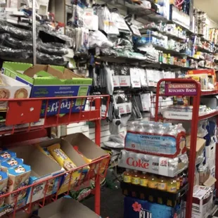 a grocery store filled with items
