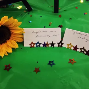 Inspiration quotes to read before our painting class began