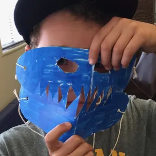 Fun activities at art camp while others finish up painting projects