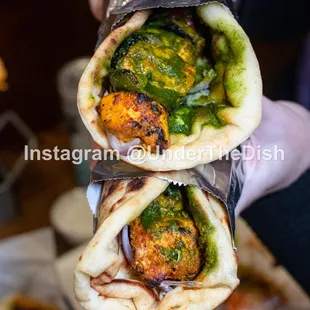 Chicken Tikka Roll and Chicken Tikka Roll