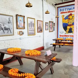 Seating area.