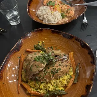 YELLOW CHICKEN RICE - GALINHADA and MOQUECA