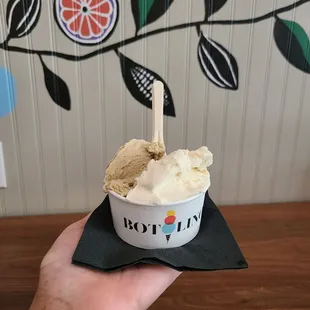 Pistachio + white coffee