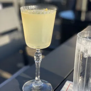 French 75.  Like 2 drinks in 1!