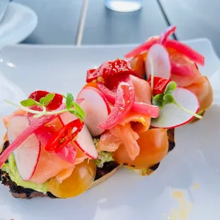 Toast Al Salmone Affumicato, $22