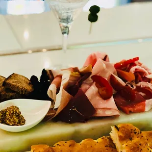 BOTTEGA ANGELINA, Laguna Niguel, CA!  Antipasti~ CHEF SELECTION OF 4/6 AFFETTATI MISTI: Mortadella, speck, prosciutto Parma, bresaola=$22