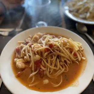 Linguini Scallops, Clams, Shrimps