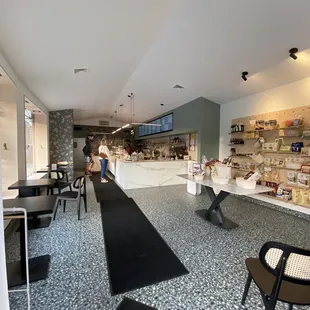 the interior of a coffee shop