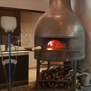 Italian wood fire oven.