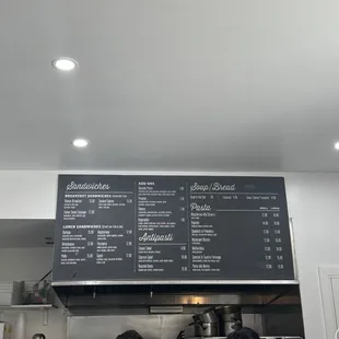Food menu