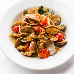 Spaghettini, Manila Clams, Cherry Tomato