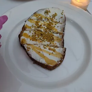 a piece of cake on a white plate