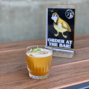 order at the bar