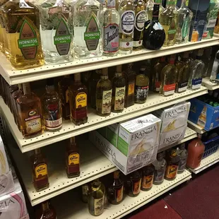 This is their pathetic selection of tequilas!!