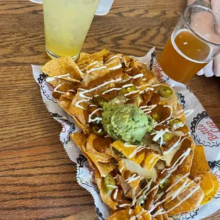 Nachos and orange creamsicle crush