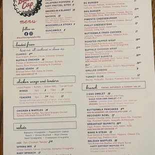 Food Menu as of 11/21/21