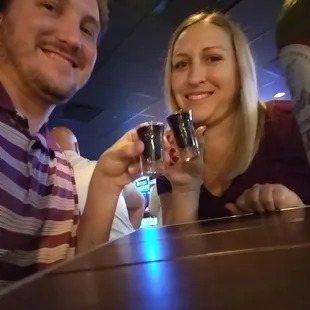 Shot time! Bottoms up