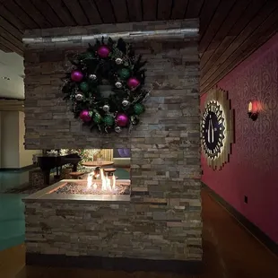 Sit by the fire and enjoy a cocktail
