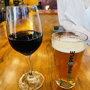 Wine and beer