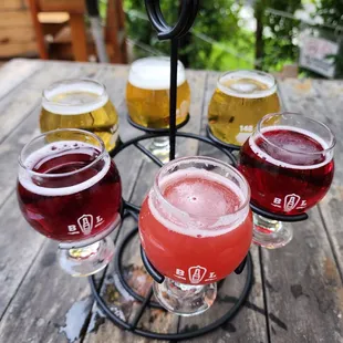 Beer and Seltzer flight