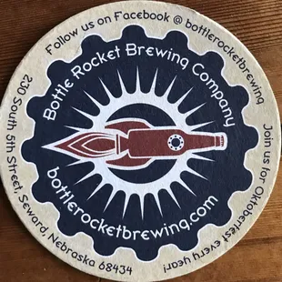 Love the beer pub coaster- and on the back, you can keep track of what you tasted (especially helpful if you get a flight).