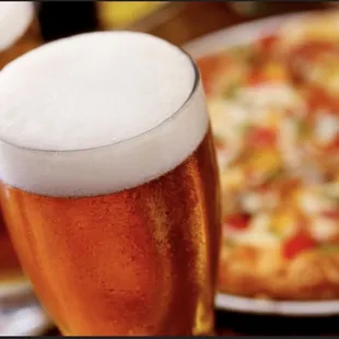 Craft beer and pizza