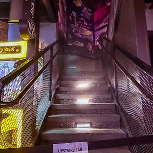 Stairs to the upper deck