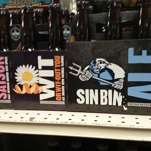 a variety of bottles