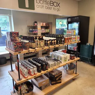 the inside of the store